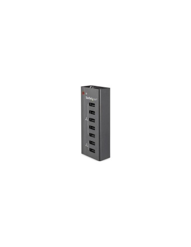 StarTech.com Estación de Carga USB de 7 Puertos Autónoma - 5x Puertos de 1A y 2x Puertos de 2A - Base de Carga USB