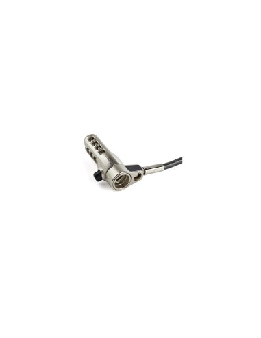 StarTech.com Cable de seguridad universal 3 en 1 para portatiles con candado de Combinacion de 4 digitos 2m negro plata LTULOCK4