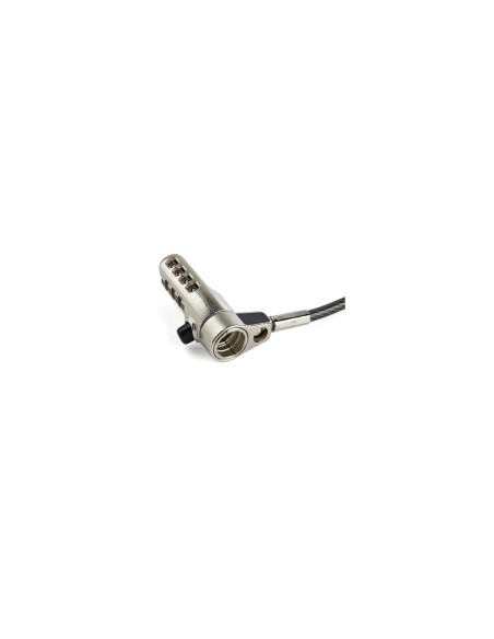StarTech.com Cable de seguridad universal 3 en 1 para portatiles con candado de Combinacion de 4 digitos 2m negro plata LTULOCK4