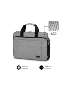 Maletin SUBBLIM MaletÍ­n Ordenador Air Padding Laptop bag 15,6P Gris