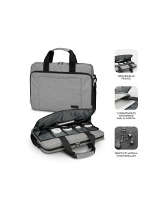 Maletin SUBBLIM MaletÍ­n Ordenador Air Padding Laptop bag 15,6P Gris 2