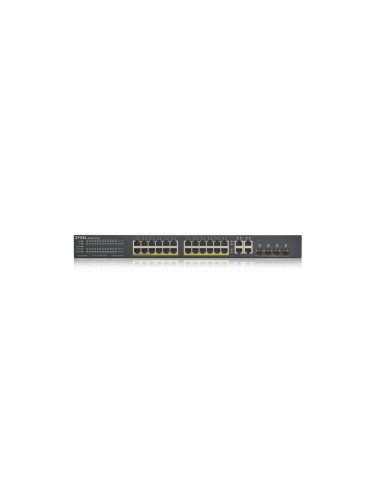 ZYXEL Gestionado Gigabit Ethernet (10/100/1000) EnergÍ­a sobre Ethernet (PoE) Negro