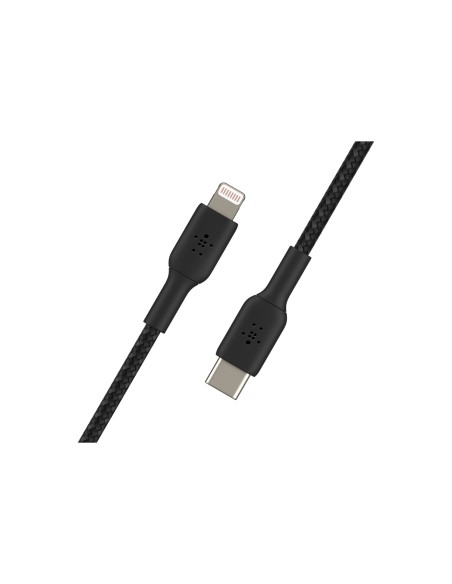 Cable Belkin de conector Lightning macho/USB C macho 1 m Negro
