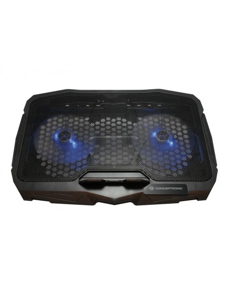 Base refrigeradora conceptronic almohadilla fria 17p iluminacion azul THANA07B