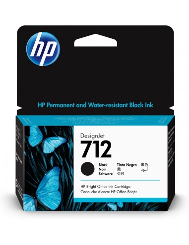Hp 712 Cartucho de tinta original rendimiento estandar negro