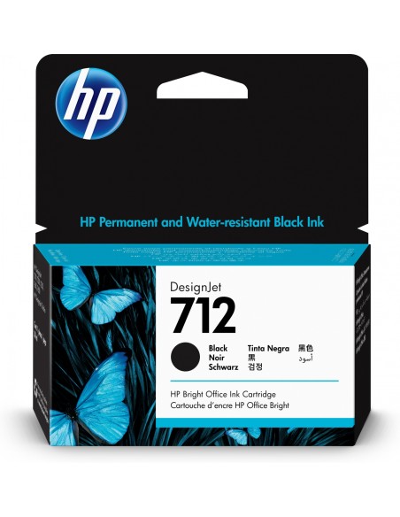 Hp 712 Cartucho de tinta original rendimiento estandar negro