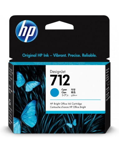 Hp 712 Cartucho de tinta original rendimiento estandar cian