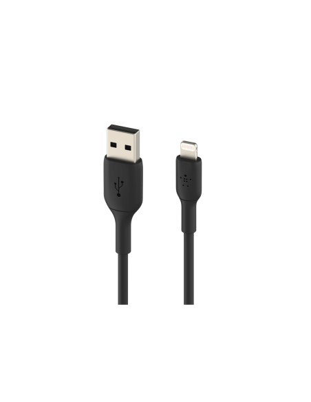 Belkin cable de conector Lightning USB A 2.0 1 m Negro