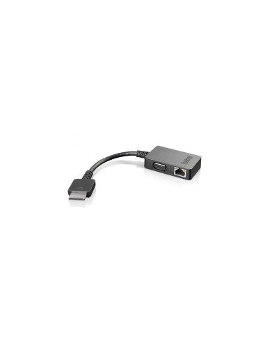 Lenovo cambiador de género para cable OneLink+ VGA/RJ45 Negro