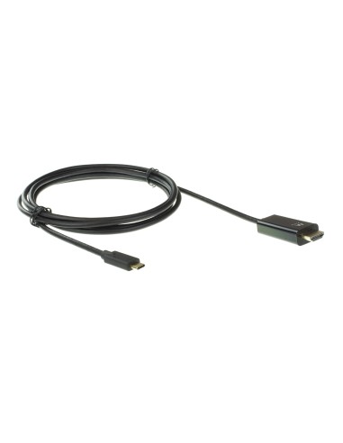 Ewent adaptador cable de video usb tipo-c macho a hdmi estandar macho 2m negro