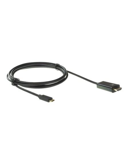 Ewent adaptador cable de video usb tipo-c macho a hdmi estandar macho 2m negro
