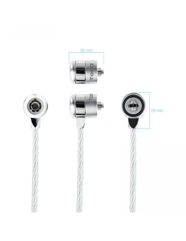 TOOQ cable antirrobo (1,5") Plata