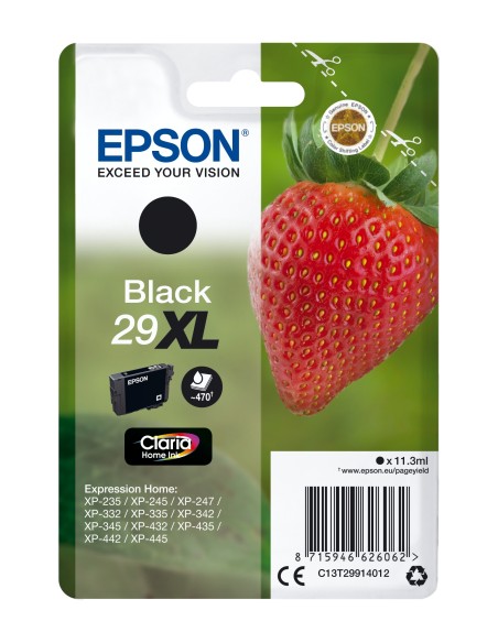 Epson Strawberry Cartucho de tinta singlepack black 29XL claria Home Ink