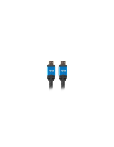 Lanberg CA-HDMI-20CU-0030-BL Cable hdmi tipo a estandar macho a macho 3m negro