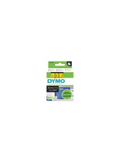 Dymo D1 Etiquetas estandar negro sobre amarillo 24mm x 7m poliester 2