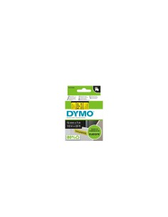 Dymo D1 Etiquetas estandar negro sobre amarillo 12mm x 7m poliester 2