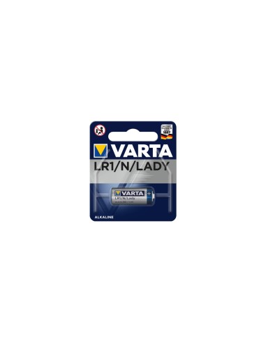 Varta pila alcalina LR-1 1.5v azul plata
