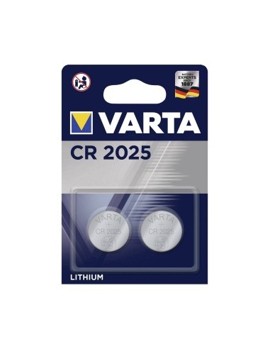 Varta blister 2 pilas boton CR2025 litio 3v