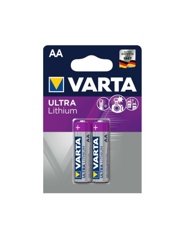 Varta blister 2 pilas profesional litio AA ultra lithium 2900mah purpura plata