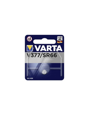 Varta pila boton V377 SR66 oxido de plata 27mah plata