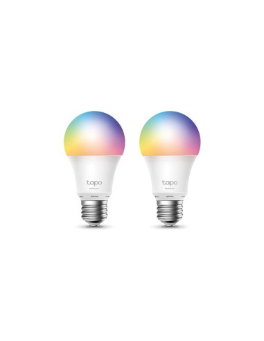 TP-Link Tapo L530E Bombilla de Luz Wi-Fi Inteligente Multicolor E27 Pack 2 Unidades