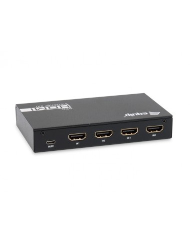 Equip 332725 Interruptor de video HDMI 2.0 negro