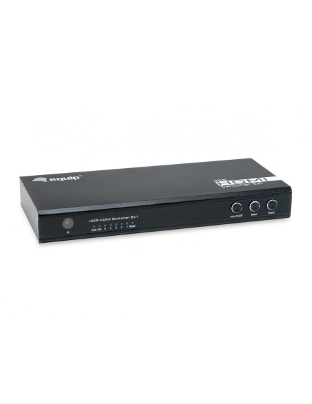 Equip 332726 Interruptor de video HDMI 2.0 negro