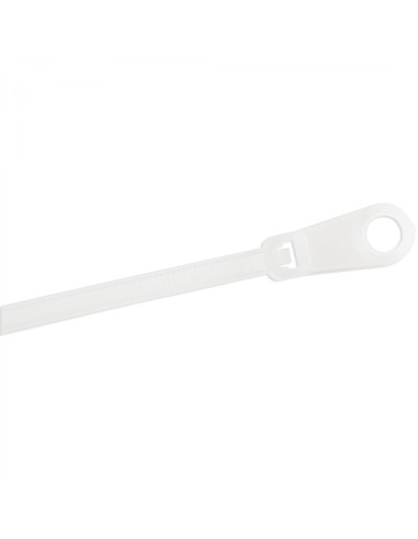 StarTech.com Bridas sujetacables de 15cm con perforación de montaje - 3 mm de ancho, para grupo de cables de 40 mm, soportan 18 