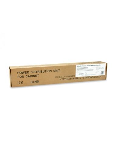 Equip 333313 Regleta unidad de distribucion de energia 8 salidas AC 1U negro plata