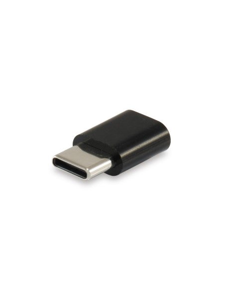 EQUIP cambiador de género para cable USB C Micro USB B Negro