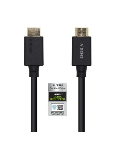 Aisens Cable audio video Hdmi tipo a estandar macho a macho 0.5m negro