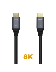 AISENS Cable HDMI V2.1 Ultra Alta Velocidad / HEC 8k@60Hz 48Gbps, A/M-A/M, 2 m Gris/Negro 2