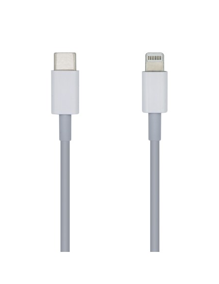 Aisens Cable lightning macho a usb tipo-c macho 1m blanco