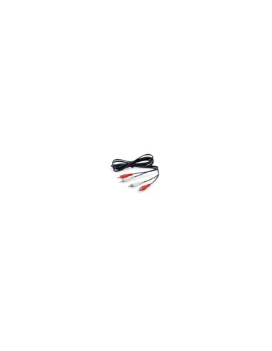 EQUIP cable de audio 2 x RCA Macho/2 x RCA Macho 2,5 m Negro