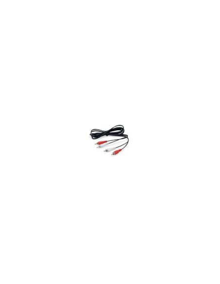 EQUIP cable de audio 2 x RCA Macho/2 x RCA Macho 2,5 m Negro