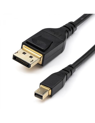StarTech.com Cable adaptador Mini displayport macho a displayPort  macho 1.4 Certificado por VESA 1m negro