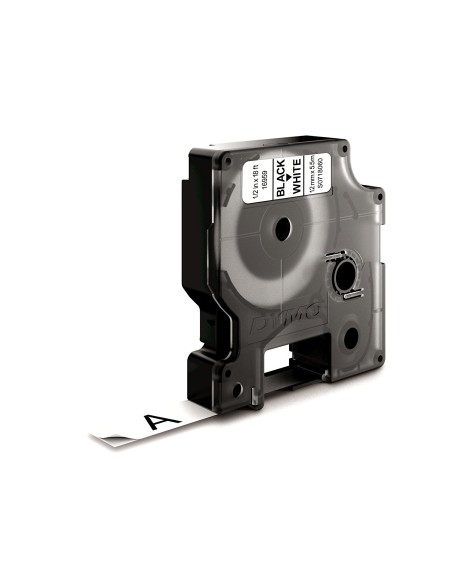 Dymo D1 Etiquetas durable negro sobre blanco 12mm x 5.5m