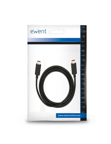 Ewent EC1045 Cable usb 3.2 gen 2 (3.1 Gen 2) usb tipo-c macho a macho 1m negro