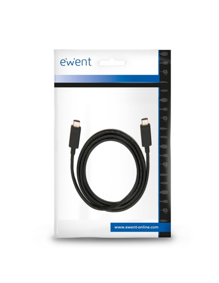 Ewent EC1045 Cable usb 3.2 gen 2 (3.1 Gen 2) usb tipo-c macho a macho 1m negro