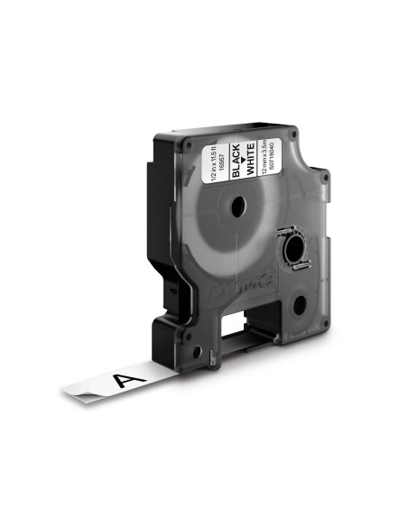 DYMO D1 - Etiquetas Durable - Negro sobre blanco - 12mm x 5.5m