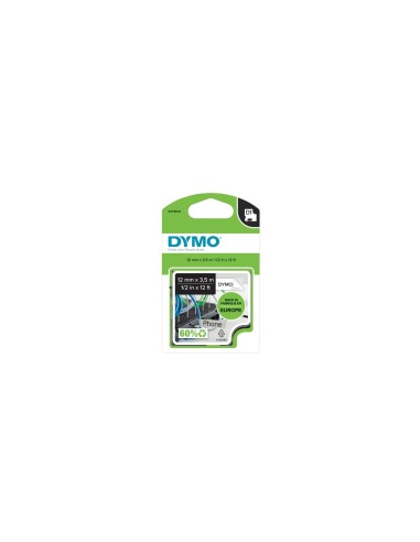 DYMO D1 - Etiquetas Durable - Negro sobre blanco - 12mm x 5.5m