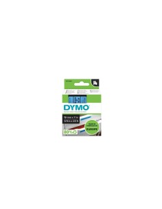 DYMO D1 - Etiquetas estándar - Negro sobre azul - 19mm x 7m 2