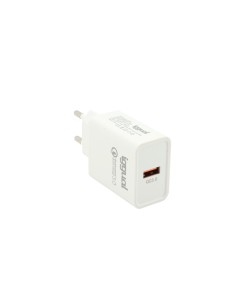iggual Cargador pared usb 2.0 carga rapida QC3.0 18w blanco 2