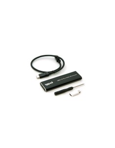 iggual Caja externa para ssd usb 3.2 gen 2 M.2 nvme/sata aluminio negro 2