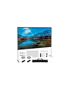 iggual Pantalla de proyeccion exterior portable 120p manual negro blanco 2