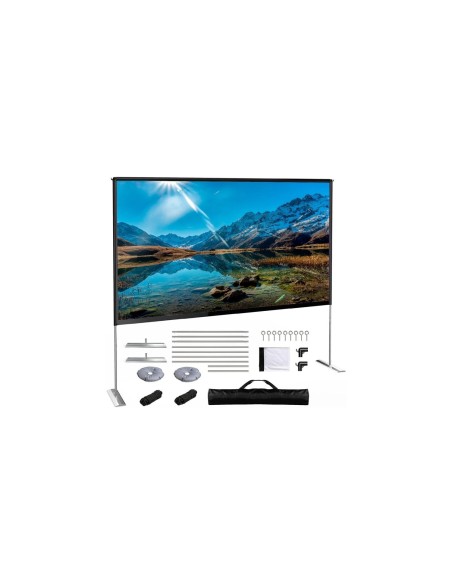 iggual Pantalla de proyeccion exterior portable 120p manual negro blanco