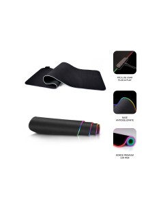 SUBBLIM Alfombrilla/Tapete Ratón Luz LED RGB 9 colores Extra Grande 2