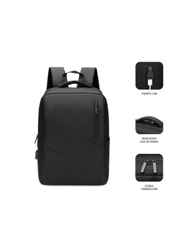 SUBBLIM City Backpack Mochila para portátil 15.6p negro