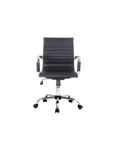 Equip 651002 silla de oficina asiento respaldo acolchado negro
