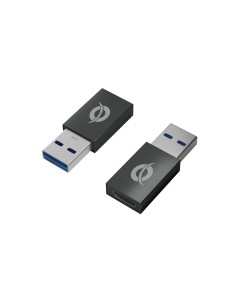 Conceptronic Cambiador de género para cable USB A/USB C Negro